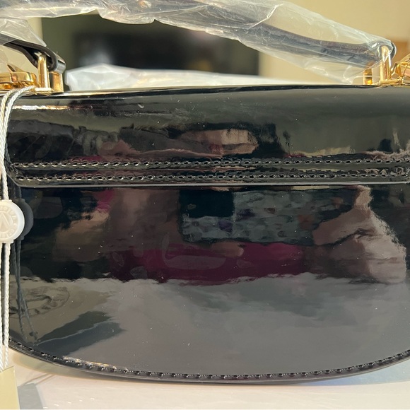 Valentino Orlandi Patent Crossbody Bag in Black - Picture 3 of 6